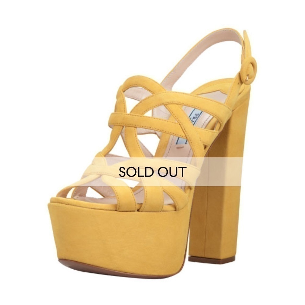 ❤️Authentic Prada
Super Platform Suede Cage Slingback Sandals - Picture 3 of 14